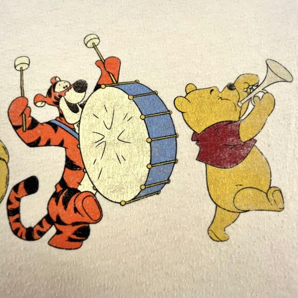 Disney's Winnie The Pooh Marching Band Tshirt Adult XS Pooh Tigger Piglet Eeyore - Picture 4 of 8